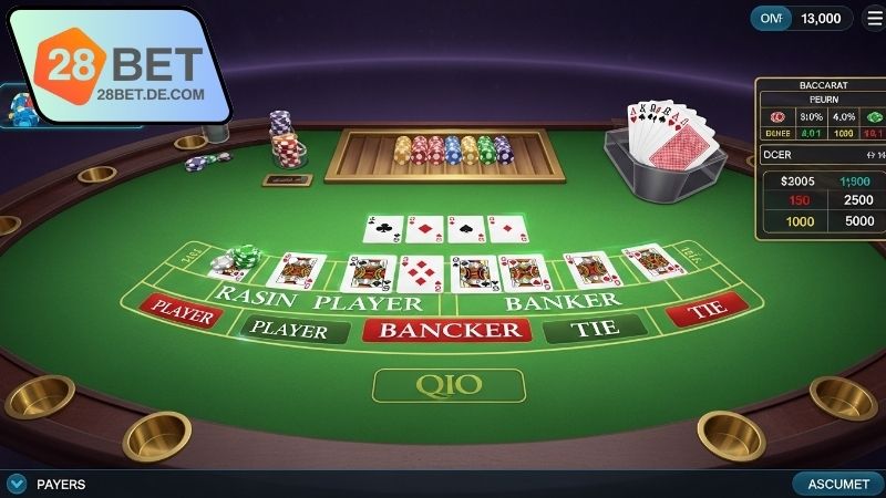 Baccarat sống động 28BET hấp dẫn 3 Ưu điểm Baccarat sống động 28BET